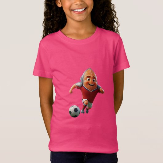 Norway Salmon Fish Soccer Mascot T-Shirt - Group I Tシャツ (正面)