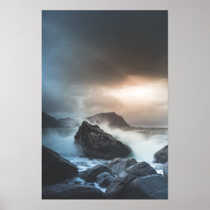 Norway Seascape Photograph ポスター