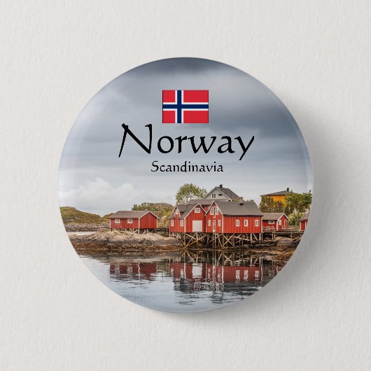 Norway Souvenir 缶バッジ (正面)