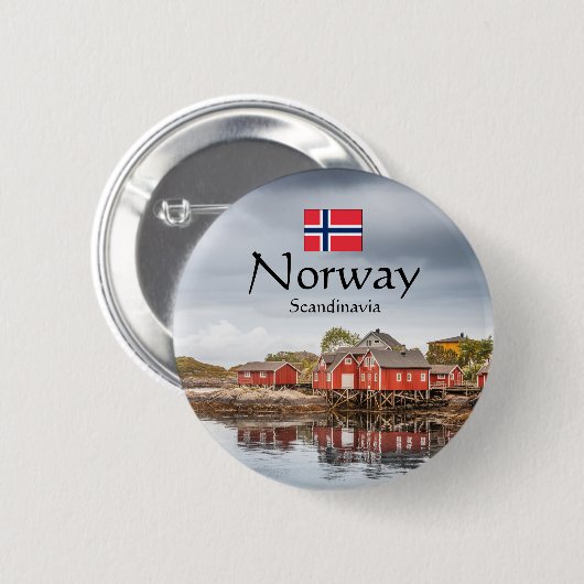 Norway Souvenir 缶バッジ (正面&裏面)