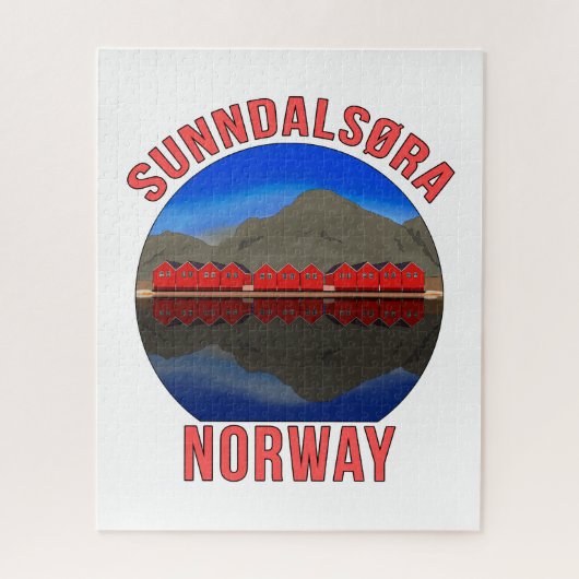 Norway Sunndalsøra Travel Norwegian ジグソーパズル (縦)