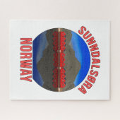 Norway Sunndalsøra Travel Norwegian ジグソーパズル (横)