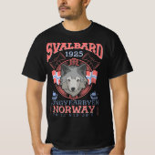 NORWAY SVALBARD LONGYEARBYEN - SVALBARD ARCTIC FOX Tシャツ (正面)