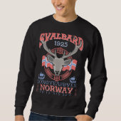 NORWAY SVALBARD LONGYEARBYEN - SVALBARD REINDEER スウェットシャツ (正面)