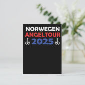 Norwegen Angeltour 2025 Angeltrip Geschenkidee カード (スタンド正面)