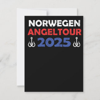 Norwegen Angeltour 2025 Angeltrip Geschenkidee カード