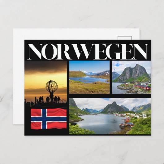 Norwegen Impressionen ポストカード (正面/裏面)