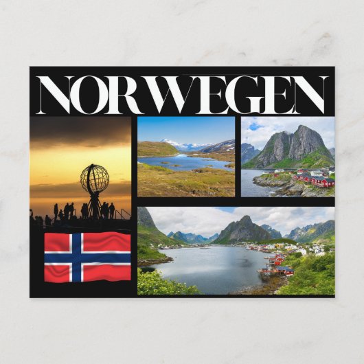 Norwegen Impressionen ポストカード (正面)