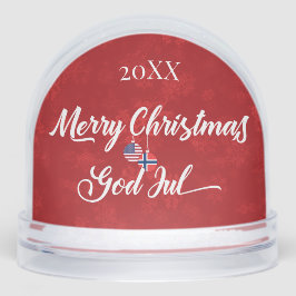 Norwegian American Merry Christmas God Jul
