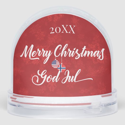 Norwegian American Merry Christmas God Jul (裏面)