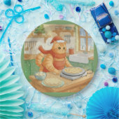 Norwegian Cat Making Christmas Lefse, Plates ペーパープレート (パーティー)