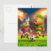 Norwegian cod versus Senegal thieboudienne fish so ポストカード (正面/裏面)