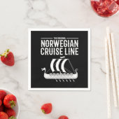 Norwegian Cruise Line Vikings Nordic スタンダードカクテルナプキン (インサイチュ)