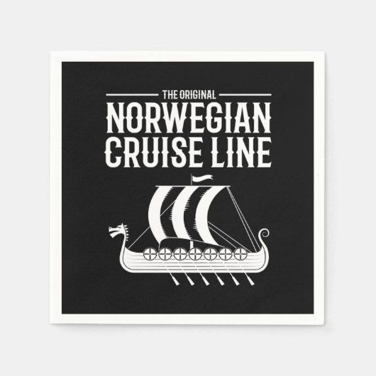 Norwegian Cruise Line Vikings Nordic スタンダードカクテルナプキン (正面)
