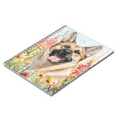 Norwegian Elkhound Watercolor Journal ノートブック (左側)