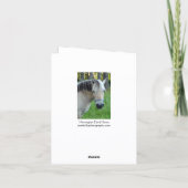 Norwegian Fjord Horse Greeting card サンキューカード (裏面)