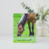 Norwegian Fjord Horse Postcard ポストカード (スタンド正面)