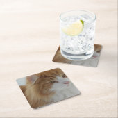Norwegian_Forest_Cat スクエアペーパーコースター (インサイチュ)
