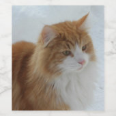 Norwegian_Forest_Cat ワインラベル (シングルラベル)