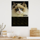 Norwegian Forest Cat – 2026 Wall Calendar Design ポスター (キッチン)