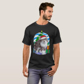 Norwegian Forest Cat Funny Santa Christmas Tree De Tシャツ (正面フル)