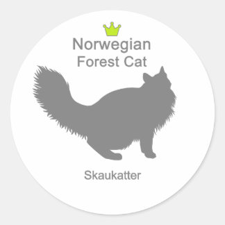 Norwegian Forest Cat g5 ラウンドシール