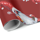 Norwegian Gnome Holding A Cranberry Juice Cocktail ラッピングペーパー (ロールコーナー)