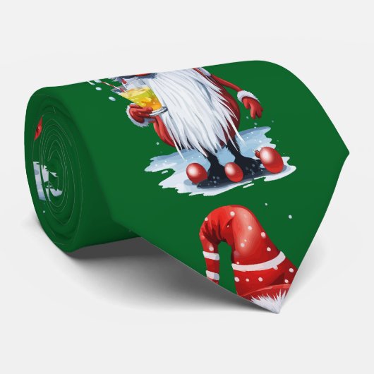 Norwegian Gnome Holding A Hot Toddy ネクタイ (ロール)