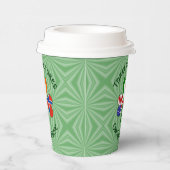 Norwegian Irish American Shamrock Personalize Text 紙コップ (右)