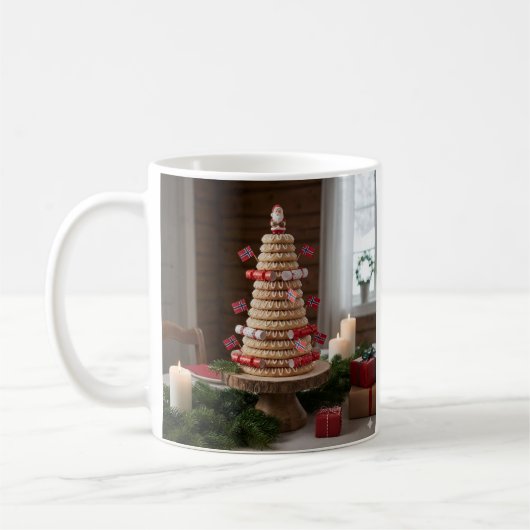 Norwegian Kransekake, Mug コーヒーマグカップ (左)