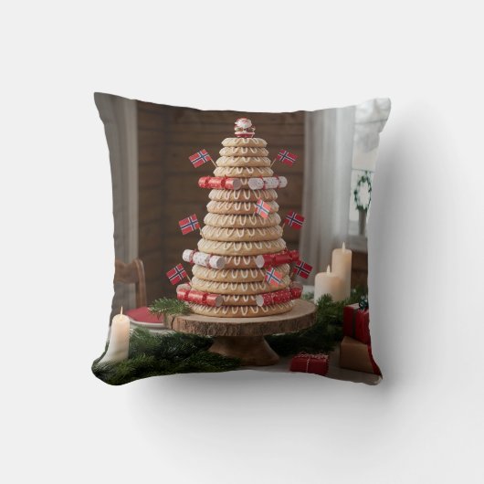 Norwegian Kransekake, Pillow クッション (正面)