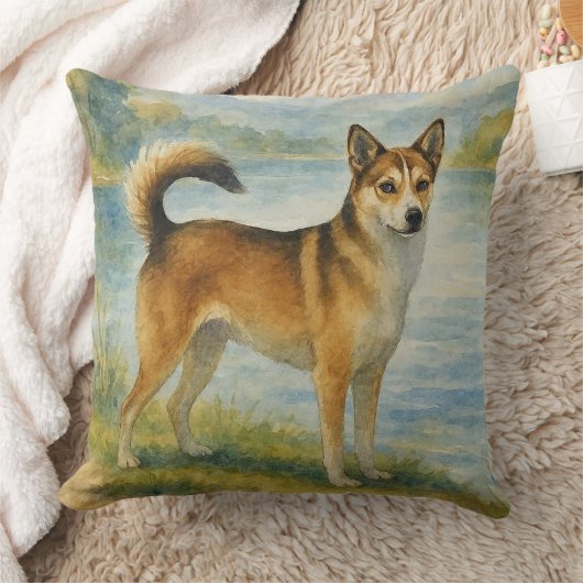 Norwegian Lundehund クッション (ブランケット)