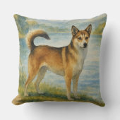 Norwegian Lundehund クッション (正面)