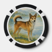Norwegian Lundehund ポーカーチップ (裏面)