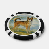 Norwegian Lundehund ポーカーチップ (シングル)