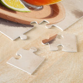 Norwegian Lundehund Beach Scene ジグソーパズル (側面)