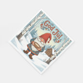 Norwegian Nisse God Jul Christmas Napkins スタンダードランチョンナプキン (角)