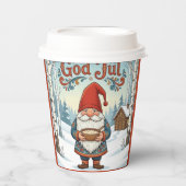 Norwegian Nisse God Jul Christmas Paper Cups 紙コップ (正面)