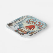 Norwegian Nisse God Jul Christmas Paper Plates ペーパープレート (傾斜あり)