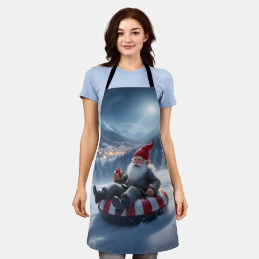 Norwegian Nisse Sledding, Apron エプロン (着用した状態)