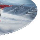 Norwegian Nisse Sledding, Cutting Board カッティングボード (角)