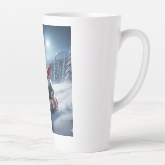 Norwegian Nisse Sledding, Latte Mug カフェラテマグ (右)