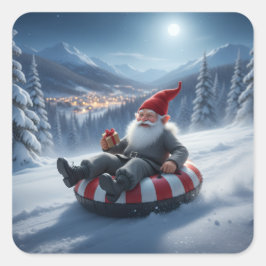 Norwegian Nisse Sledding, Stickers スクエアシール