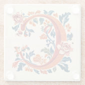Norwegian Norway Rosemaling Initial C ガラスコースター (裏面)