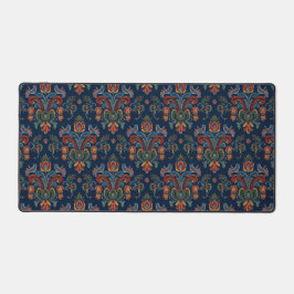 Norwegian Rosemaling Floral Art Desk Mat デスクマット
