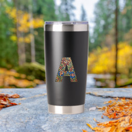 Norwegian Rosemaling Norway Initial A Tumbler 保温保冷タンブラー