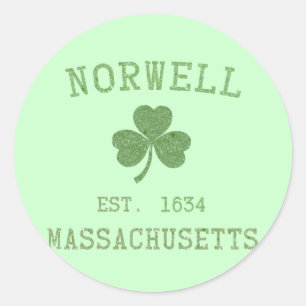 Norwell MAのステッカー ラウンドシール