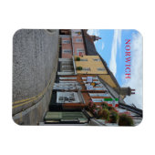 Norwichカラフル建物ビュー冷蔵庫用マグネット マグネット (横)