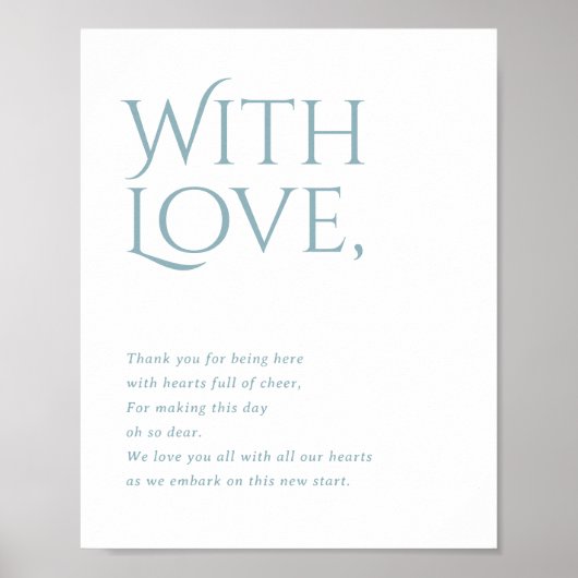 Norwich結婚のサインに感謝 ポスター (正面)