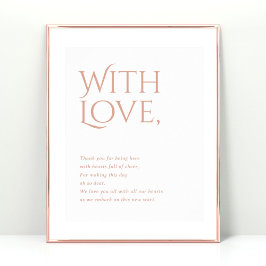 Norwich結婚のサインに感謝 ポスター